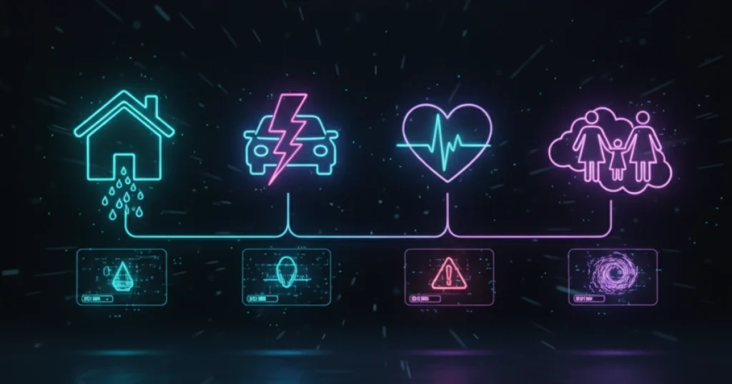 Representación de diferentes ramos de seguros.