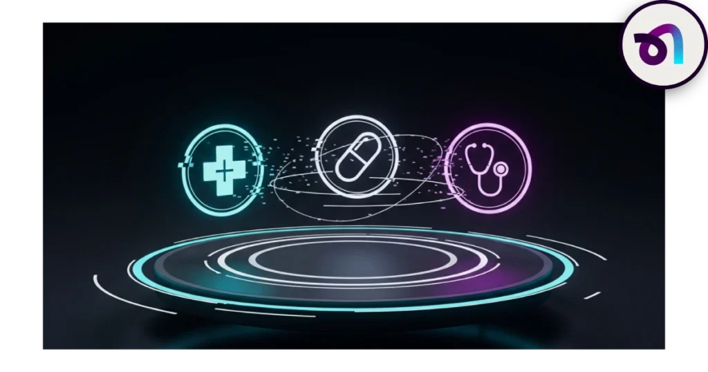 Tres iconos relacionados con la salud