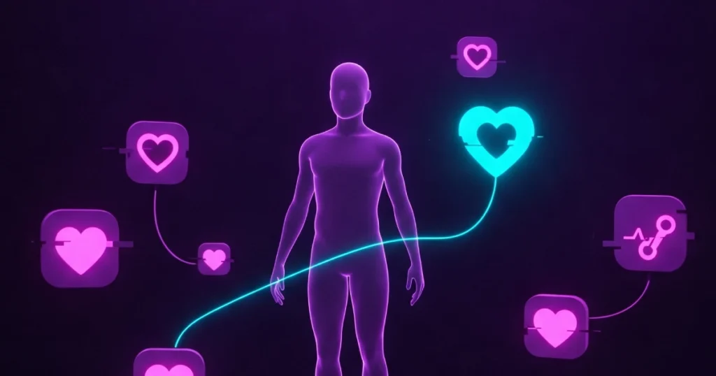 Persona conectada a un seguro de salud aprovechando las ventajas de utilizar Aniwa.